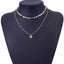 Golden Coin Multilayer Necklace Chain Necklaces IPARAM Official Store N541-1 