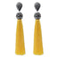 Handmade Long Tassel Earrings Drop Earrings LFPU jewellery Store Yellow 