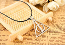 Harry the Deathly Hallows Triangle Necklace Pendant Necklaces QiYuFang e&m Handmade Store Silver Plated 