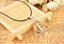 Harry the Deathly Hallows Triangle Necklace Pendant Necklaces QiYuFang e&m Handmade Store Silver Plated 