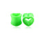 Heart Hollow Ear Gauges Plugs For Women Body Jewelry SWANJO Piercing Store 4MM 6G Green 