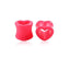 Heart Hollow Ear Gauges Plugs For Women Body Jewelry SWANJO Piercing Store 4MM 6G Pink 