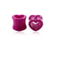 Heart Hollow Ear Gauges Plugs For Women Body Jewelry SWANJO Piercing Store 4MM 6G Purple 