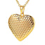 Heart Locket Photo Frame Necklace Pendant Necklaces U 7 Official Store Dotted gold 