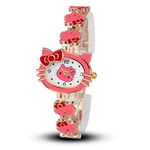 Hello Kitty Cartoon Dress Quartz Movement Children’s Watch Children's Watches GiftWatch Store Pink