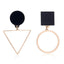 Korean Fashion Long Asymmetry Earrings Drop Earrings xiyanike Official Store Gold1 