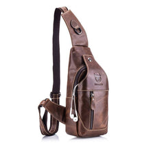 Leather Crossbody Bags for Men Crossbody Bags BULLCAPTAIN Official Store brown Russian Federation small