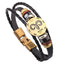 Leather Handmade Bracelet with Zodiac Sign Design Wrap Bracelets Lisa Trendy Styles Store 