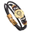 Leather Handmade Bracelet with Zodiac Sign Design Wrap Bracelets Lisa Trendy Styles Store Leo 