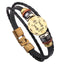 Leather Handmade Bracelet with Zodiac Sign Design Wrap Bracelets Lisa Trendy Styles Store Libra 