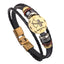 Leather Handmade Bracelet with Zodiac Sign Design Wrap Bracelets Lisa Trendy Styles Store Sagittarius 