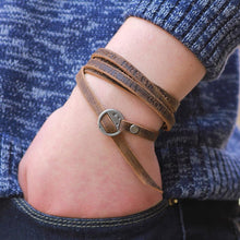 Leather Minimalist Multilayer Bracelet for Men Wrap Bracelets JOCESTYLE wearing jewerly Store 