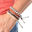 Leather Rope Bracelet with Wood Beads Wrap Bracelets Design Zone Store F 5CS 