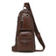 Leather Sling Chest Crossbody Bags Crossbody Bags jeep buluo Official Store Brown China 