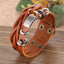 Leather Wrap Bracelet for Men Wrap Bracelets IF ME Official Store BJDY082brown 