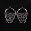 Love Heart Skull Hoop Earrings Hoop Earrings GUVIVI Official Store 