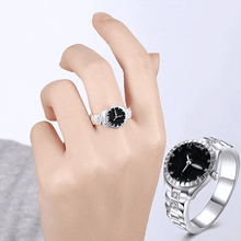 Lovers Creative Steel Finger Ring Quartz Watch with Diamond Dial Lover's Watches Shenzhen Sunshine Wholesale Co.,Ltd