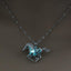 Luminous Hollow Horse Necklace Pendant Necklaces The home of beautiful ornaments Light Blue 