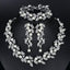 Luxury Clear Rhinestone Jewelry Set Bridal Jewelry Sets mecresh Official Store TL283-silver 