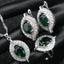 Luxury Stone Jewelry Sets Bridal Jewelry Sets Cop-rose Store Green 9 