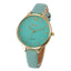 Malloom Casual Leather Quartz Watch Women's Watches Puscard Watches Store Green 