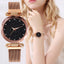 Mesh Magnet Buckle Starry Sky  Quartz Watches