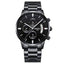 Military Fashion Anti Magnetic Casual Dress Quartz Watch For Men Quartz Watches NIBOSI Official Store Whole Black Steel 