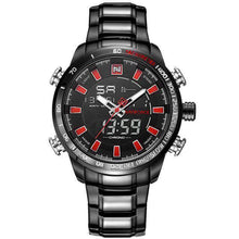 Military LED Display Stainless Steel Quartz Watch For Men Quartz Watches damon zone Store 