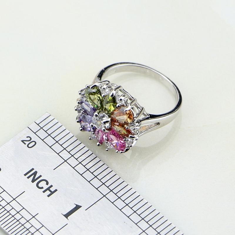 Multicolor Stones Jewelry Sets Bridal Jewelry Sets Jack Fashion Jewelry 