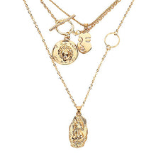 Multilayer Choker Pendant Necklace Pendant Necklaces IngeSight.Z IngeSightZ Store