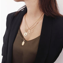 Multilayer Choker Pendant Necklace Pendant Necklaces IngeSight.Z IngeSightZ Store