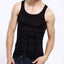 Muscle Compression Slim Body Men’s Body Slimming Vest Shapers KOCLES Official Store Black S 