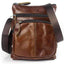 Natural Flap Shoulder Genuine Leather Crossbody Bags for Men