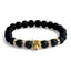 Natural Stone Beads Men Bracelets with Leopard Design Strand Bracelets HelloLeo B020096 