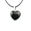 Natural Stone Heart Shape Necklace Pendant Necklaces Hi Beads Store Black onys 