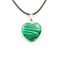 Natural Stone Heart Shape Necklace Pendant Necklaces Hi Beads Store Malachite 