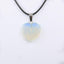 Natural Stone Heart Shape Necklace Pendant Necklaces Hi Beads Store Opal 