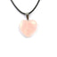 Natural Stone Heart Shape Necklace Pendant Necklaces Hi Beads Store Pink Crystal 