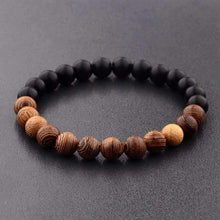 Natural Wood Beads Strand Bracelet For Meditation With Unisex Design Strand Bracelets Amander Jewellery Factory Outlets Store