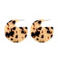 Oval Tortoiseshell Dangle Earrings Drop Earrings onekiss Official Store 10598 