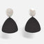 Oval Tortoiseshell Dangle Earrings Drop Earrings onekiss Official Store 10796 