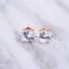 Pin Push Back Stud Earrings For Women With Floral Crystal Top Stud Earrings IFKM Speciality Store Gold color24 