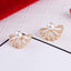 Pin Push Back Stud Earrings For Women With Floral Crystal Top Stud Earrings IFKM Speciality Store Gold color8 