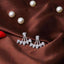Pin Push Back Stud Earrings For Women With Floral Crystal Top Stud Earrings IFKM Speciality Store Silver color13 
