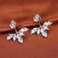 Pin Push Back Stud Earrings For Women With Floral Crystal Top Stud Earrings IFKM Speciality Store Silver color20 