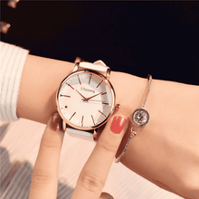 Polygonal Dial Leather Waterproof Bracelet Watch For Women Women's Watches WILLIAN TELL store White