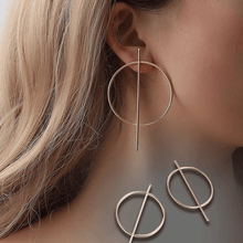 Punk Style Rounded Stud Earrings For Women With Push Back Stud Earrings H:HYDE SRjewelry Store