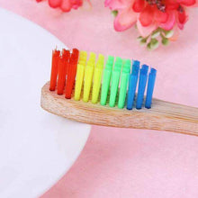 Rainbow Wooden Toothbrush Oral Hygiene Product For Children Toothbrushes be your gracefulness Store 