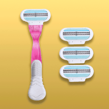 Replaceable Razor Head Women's Shaving Razor Razor AZDENT Industrial Co.,Ltd Store 