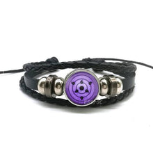 Rinnegan Eyes Uchiha Uzumaki Clan Logo Leather Bracelet Wrap Bracelets ESSPOC JEWELLRY Store as show2 